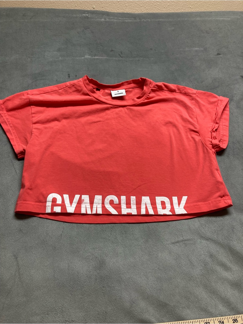Gymshark Fraction Crop Top Pink Small
